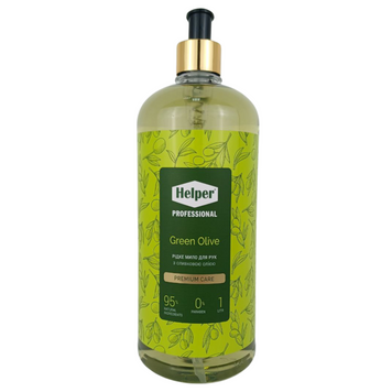 Рідке мило для рук з оливковою олією Green Olive Premium Care 1 л Helper prem01001 фото