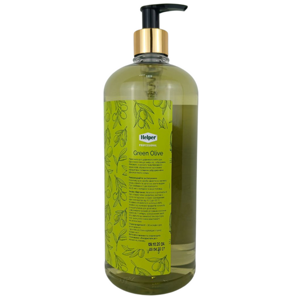 Рідке мило для рук з оливковою олією Green Olive Premium Care 1 л Helper prem01001 фото