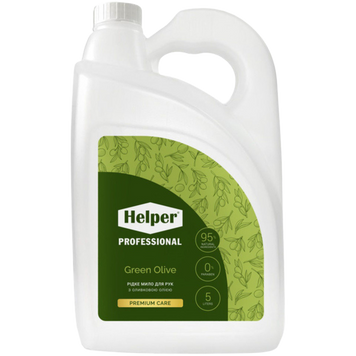 Рідке мило з оливковою олією Helper Professional Green Olive 5л 0132130 фото