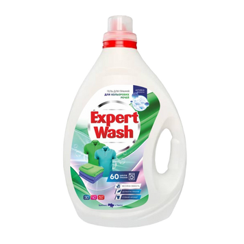 Гель для прання кольорових речей Expert Wash Весняна свіжість 3л 4820197122141 фото