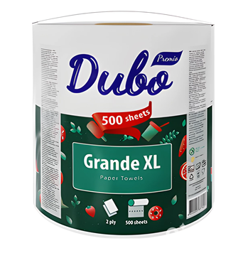 Рушники в рулоні паперові 2 шар білі 500 відривів PREMIO GRANDE XL Диво 50694 фото